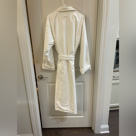 FRETTE WHITE TERRY UNISEX SPA BATHROBE SIZE XL - Picture 4 of 9